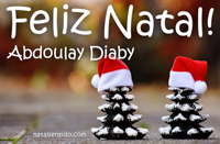 Postal de Feliz Natal para Abdoulay Diaby 🎄 (cinco postais com nome)