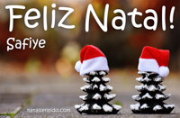 Postal de Feliz Natal para Safiye 🎄 (cinco postais com nome)