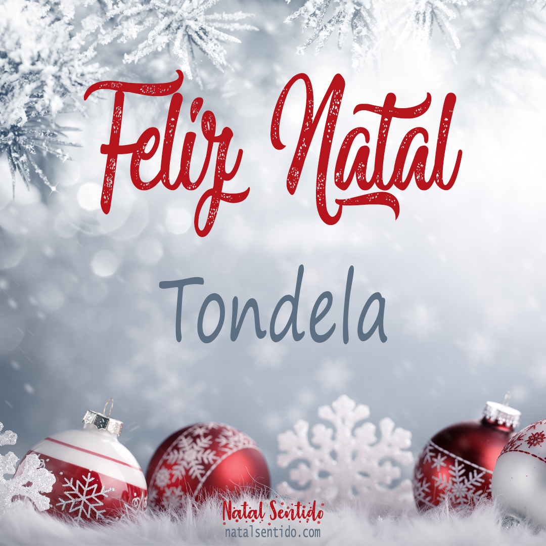 Postal de Feliz Natal com nome Tondela (imagem 02)