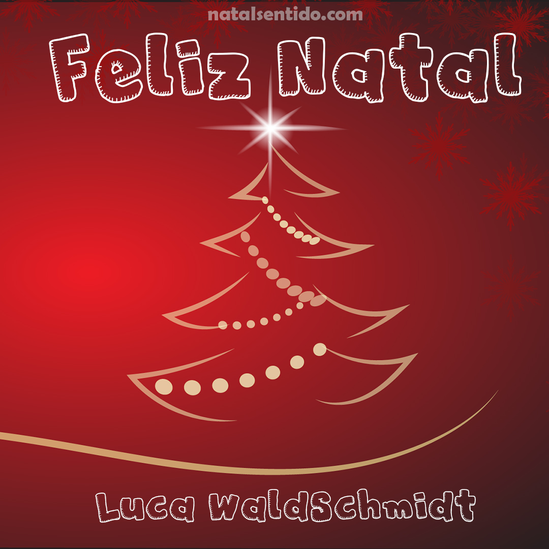 Postal de Feliz Natal com nome Luca Waldschmidt (imagem 03)
