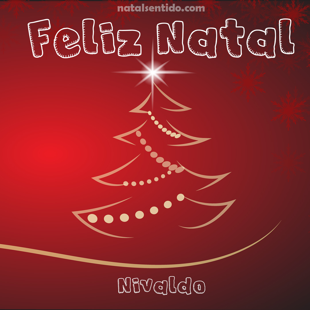 Postal de Feliz Natal com nome Nivaldo (imagem 03)