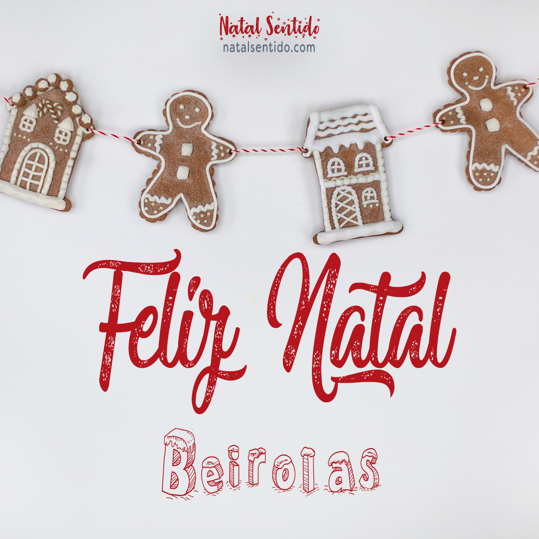 Postal de Feliz Natal com nome Beirolas (imagem 04)
