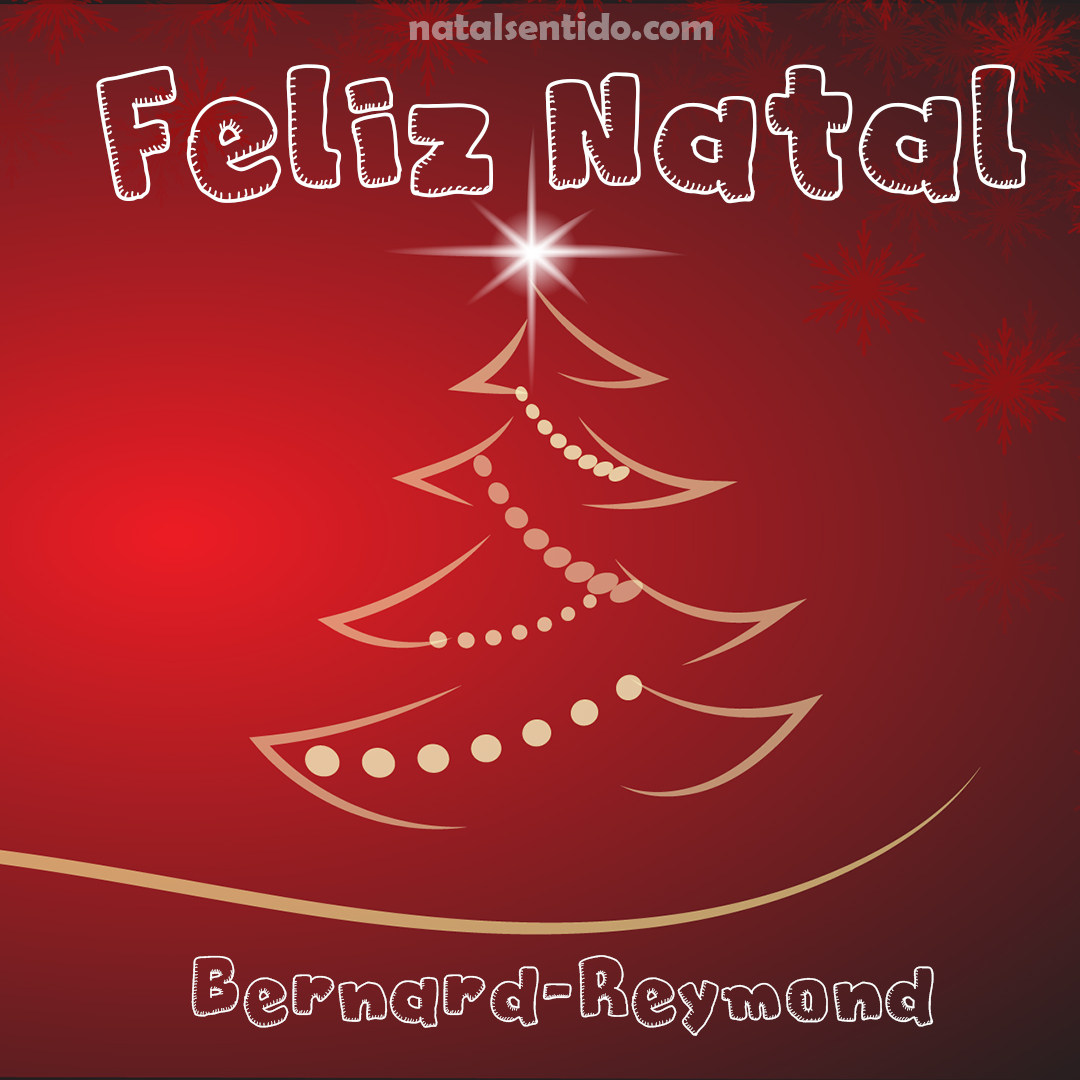 Postal de Feliz Natal com nome Bernard-Reymond (imagem 05)