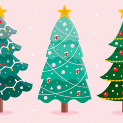 Árvores de Natal ou pinheiro de Natal